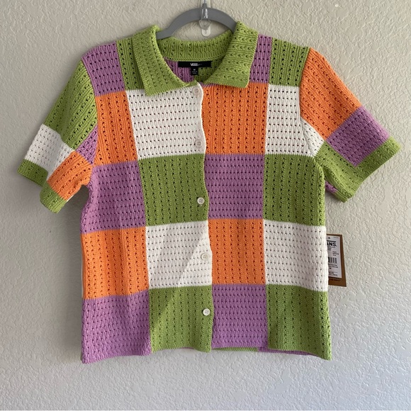Vans Tops - Vans Morrison Checker Sweater Top